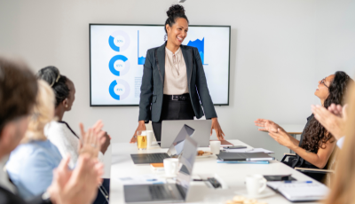 Business Leader Running a meeting